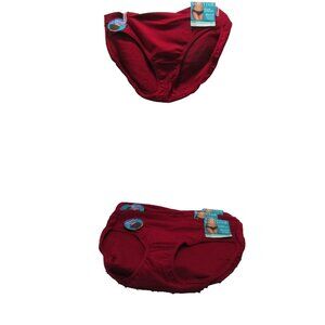 Vanity Fair Women's 6 pairs 18291 Beyond Comfort Bikini Red Size 6/M New !!!